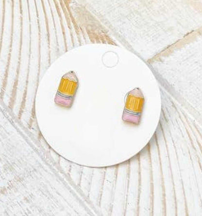 Earrings - Enamel Studs