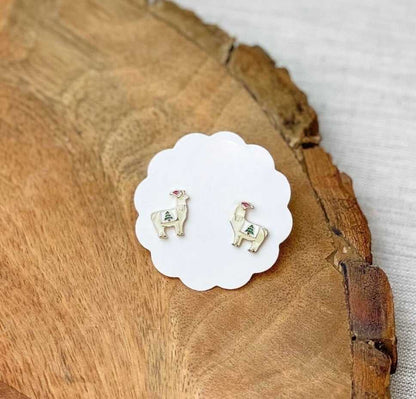 Earrings - Enamel Studs