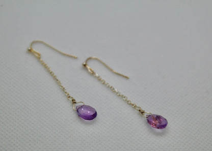 Amethyst Drop Earrings