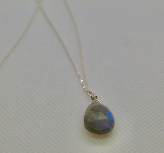 Sterling Silver Labradorite Necklace