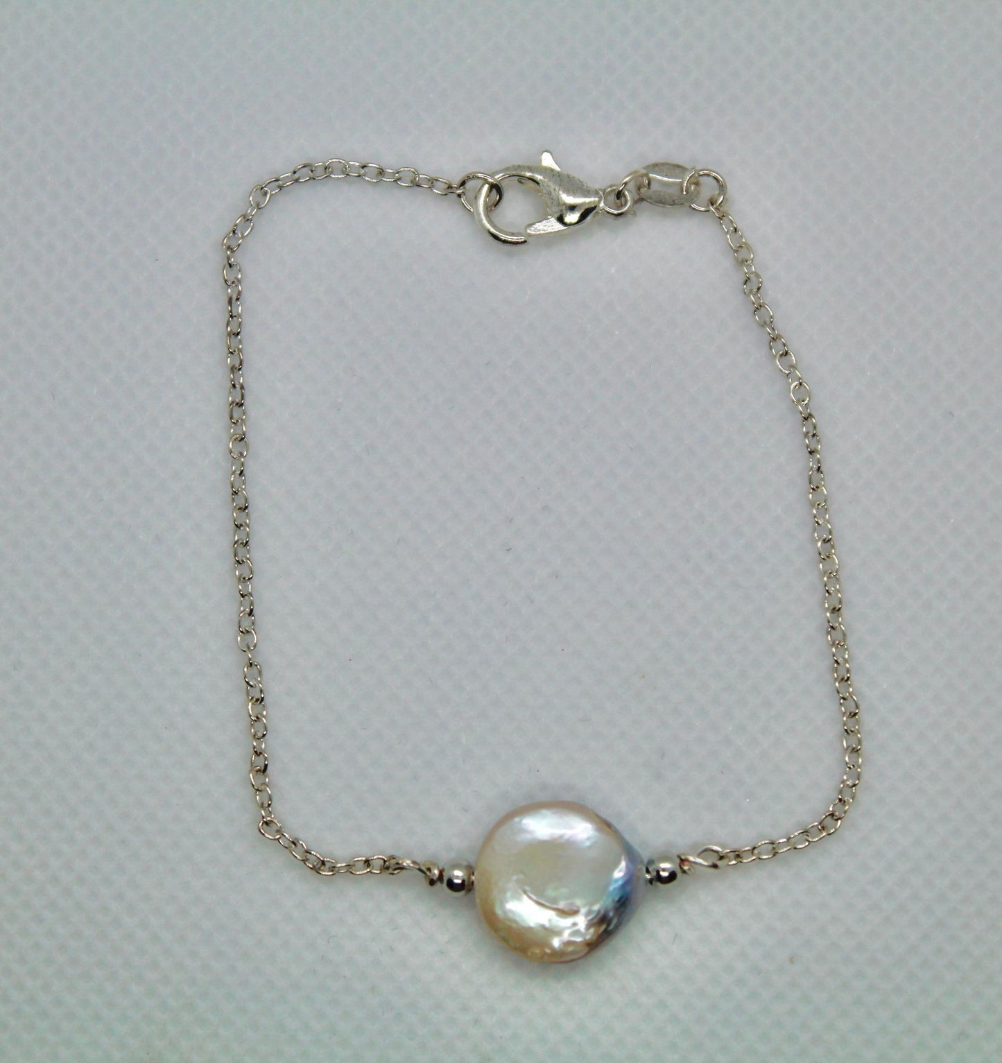 Delicate Coin Pearl Bracelet