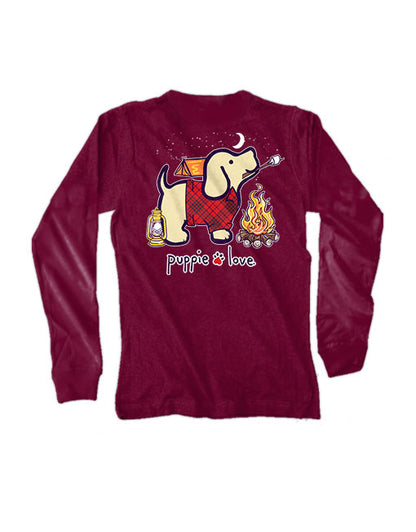 Puppie Love - Camping Shirt - Long Sleeve