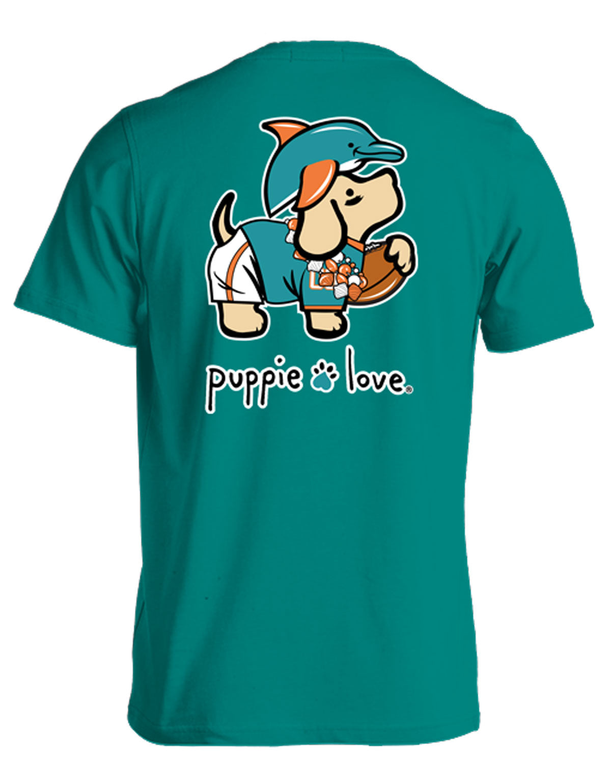 Puppie Love - Teal/Orange Mascot Pup