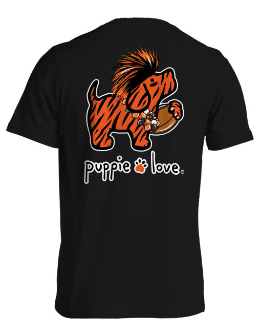 Puppie Love - Football Mascot - Orange/Black