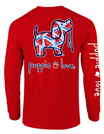 Puppie Love - Watermelon - Long Sleeve