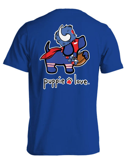 Puppie Love - Football Mascot - Red/Blue