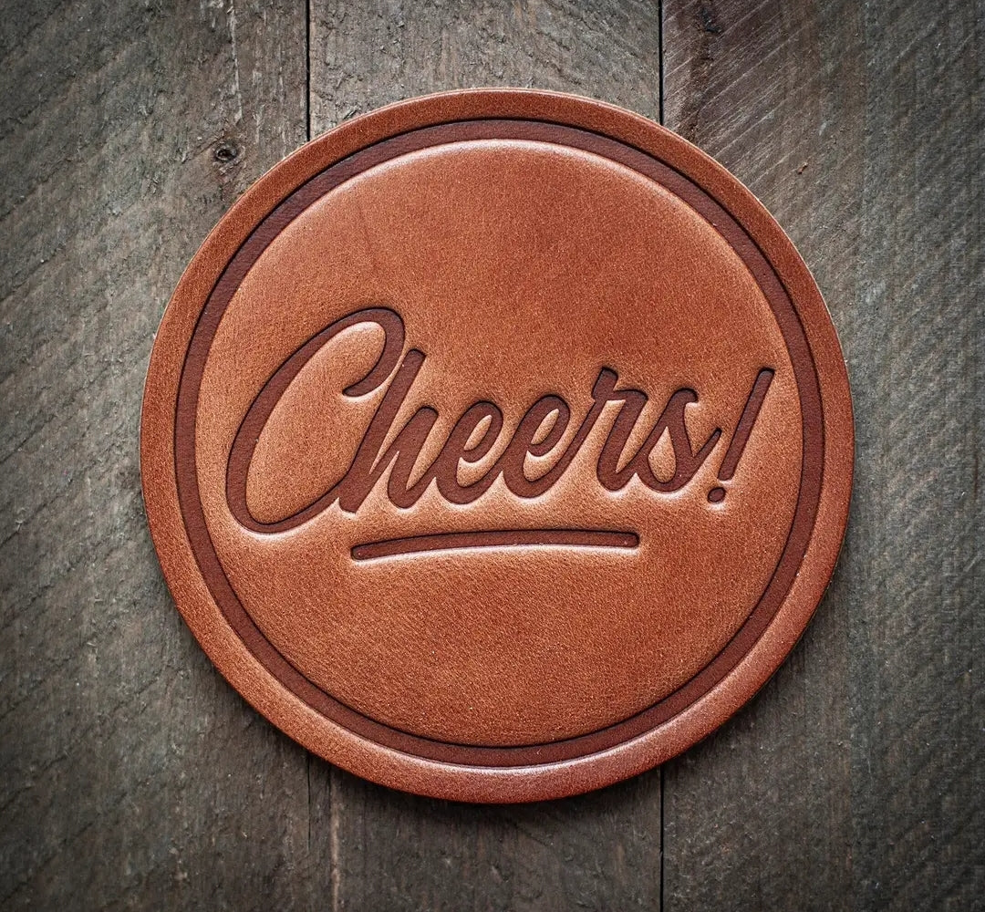 Leather coasters