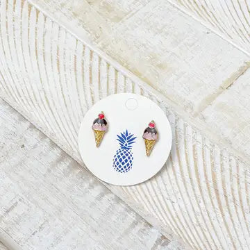 Earrings - Enamel Studs