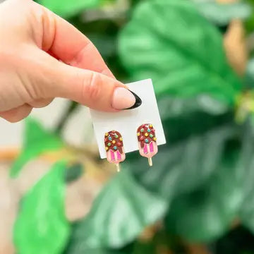 Earrings - Enamel Studs